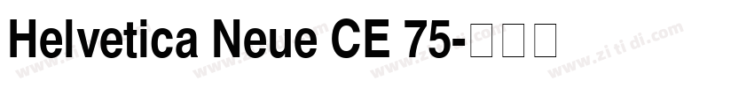 Helvetica Neue CE 75字体转换